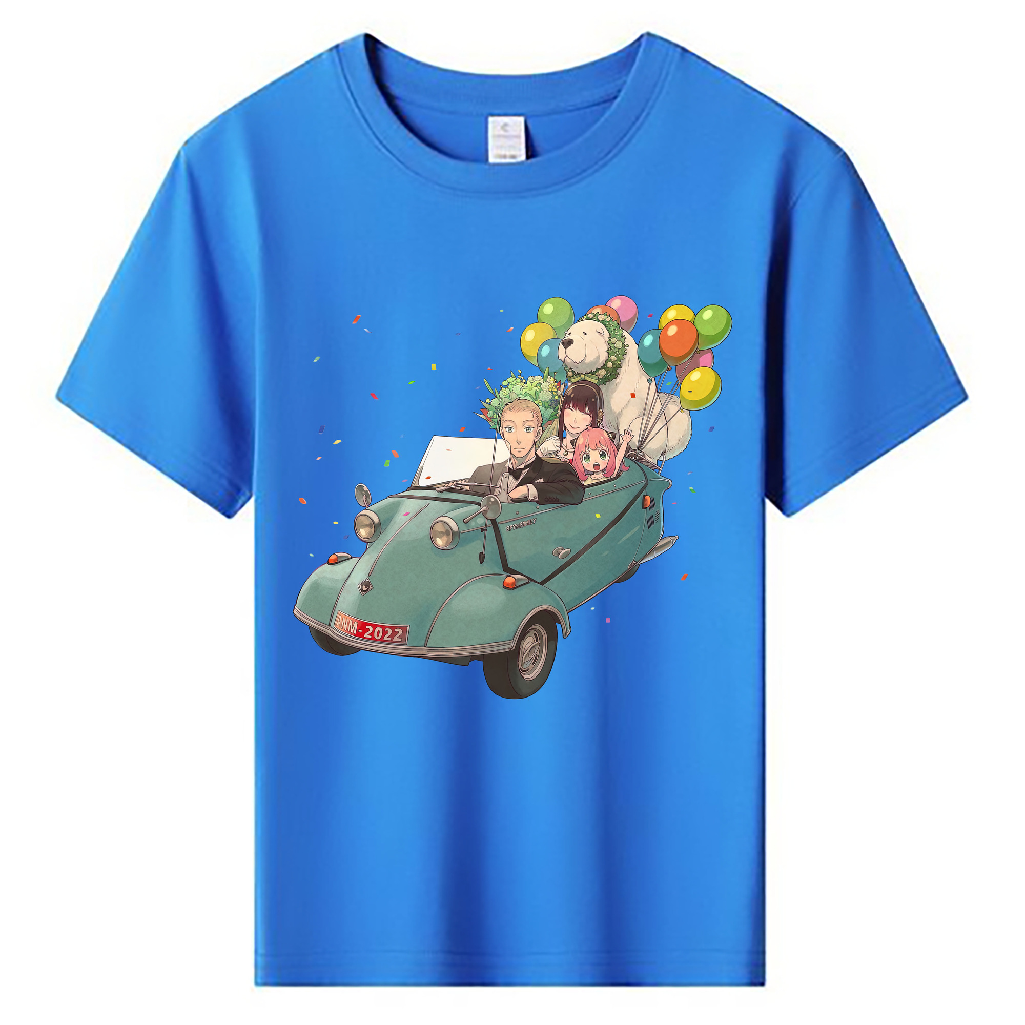 （画像用） SPY×FAMILY间谍家家酒 綿100％キッズTシャツ（フロントプリント）